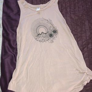 Mountain sunrise Tunic tank top